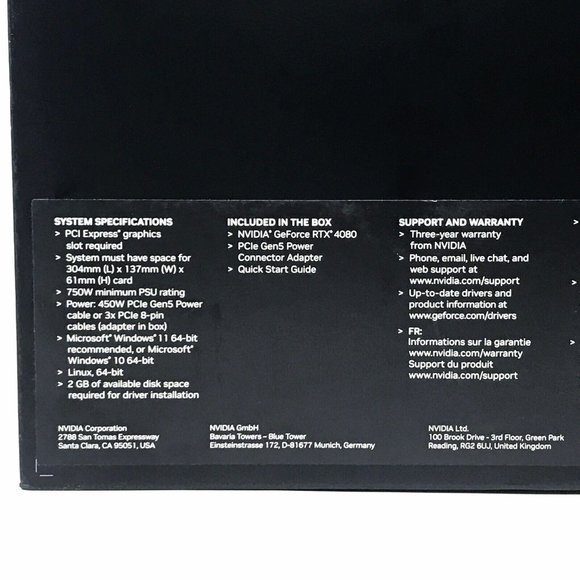 NVIDIA GeForce RTX 4080 Founders Edition 16GB GDDR6X Graphics Card Titan Black - Picture 5 of 7